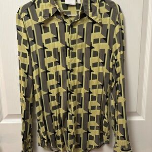 ASOS Black and Yellow Geometric Women’s Shirt